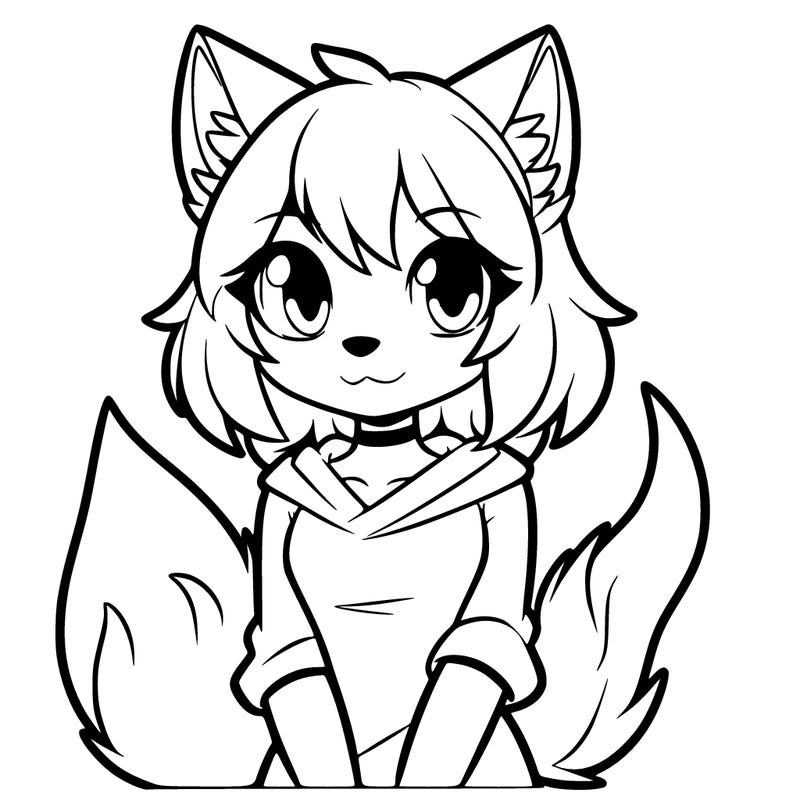 a wolf girl hybrid