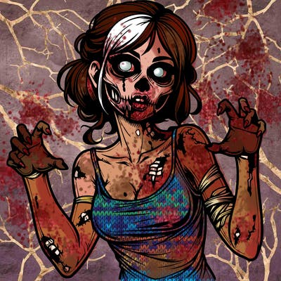 realistic zombie girl