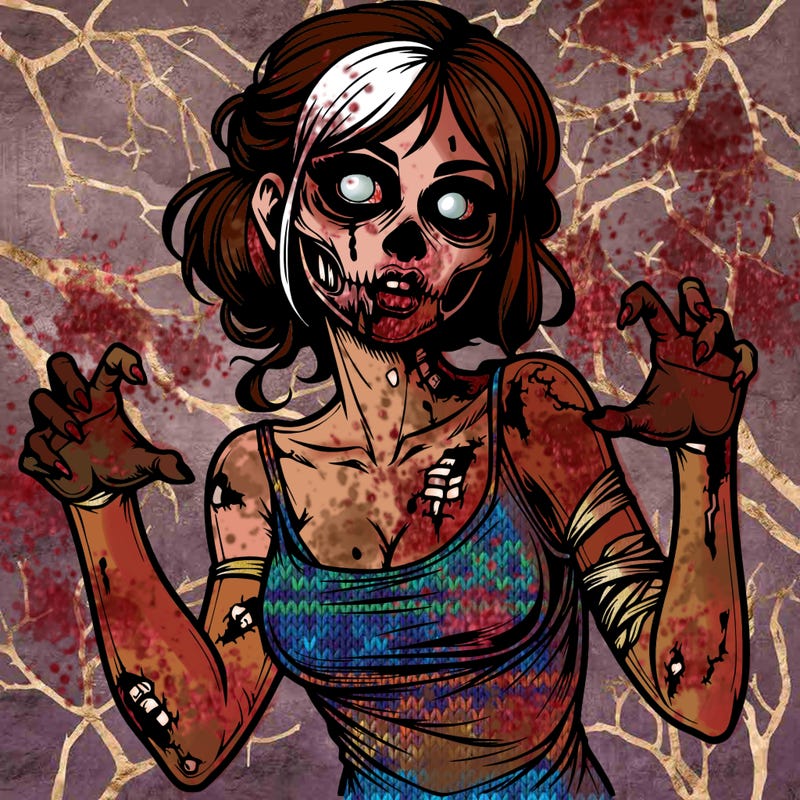 realistic zombie girl