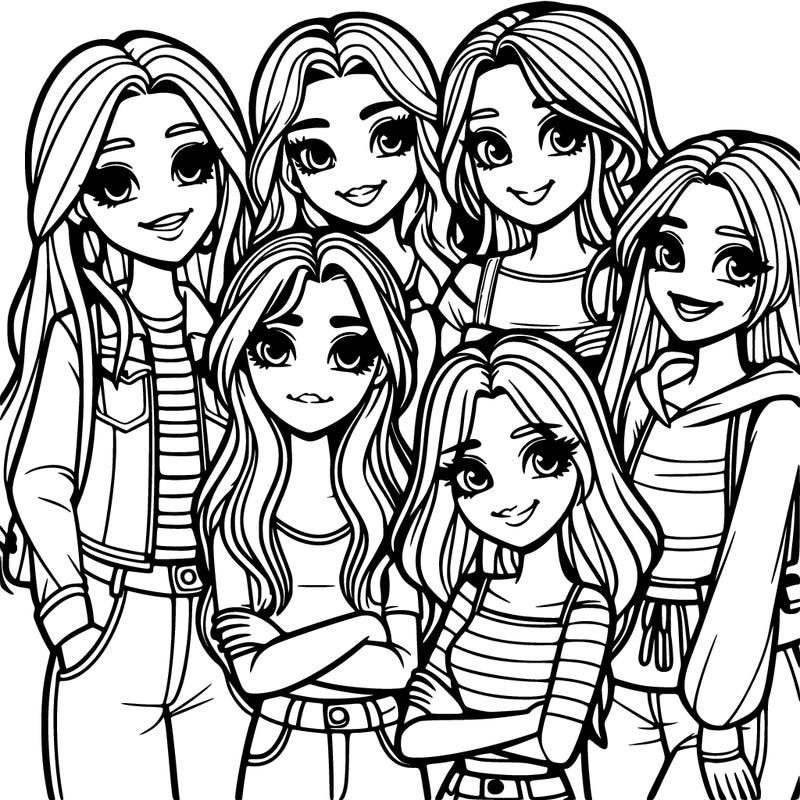 group of girl friends