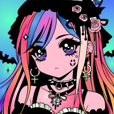 anime - goth girl
