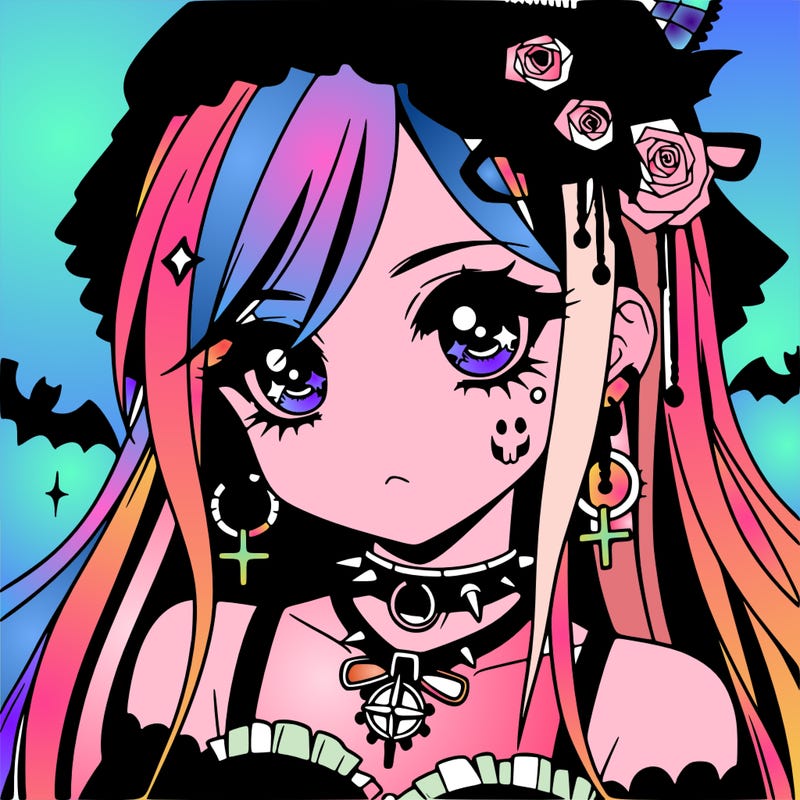 anime - goth girl