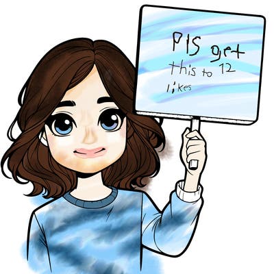 realistic girl holding up a sign