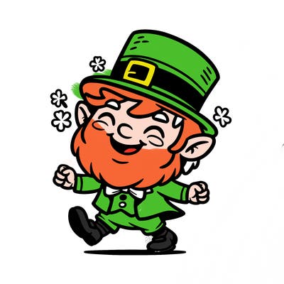 happy leprechaun