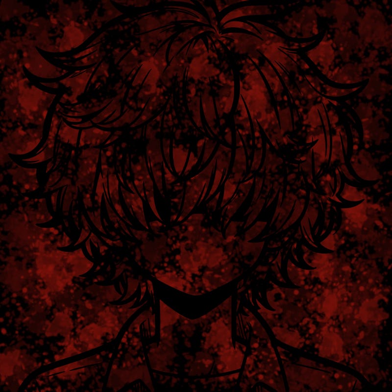 manga boy fluffy hair covering his eyes