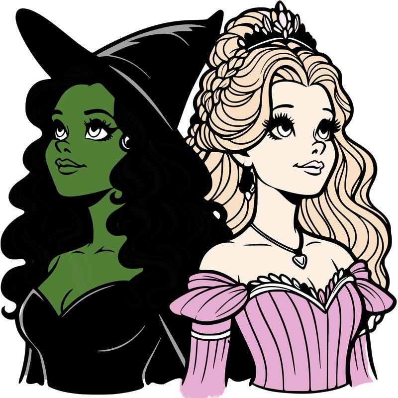 'elphaba and glinda (realistic)