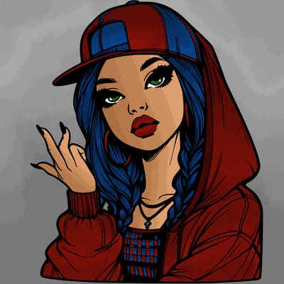 realistic hip hop girl