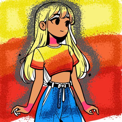 girl in a cute crop top