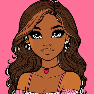 realistic pretty girl