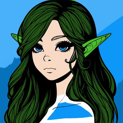 elf girl realistic dark fantasy