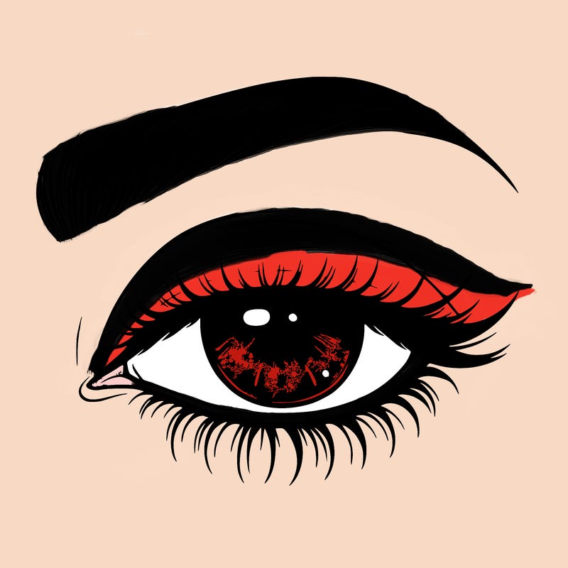 eye closed realistic