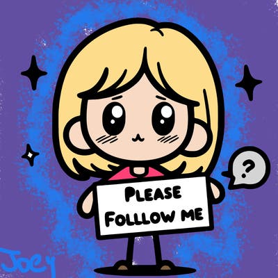 please follow me