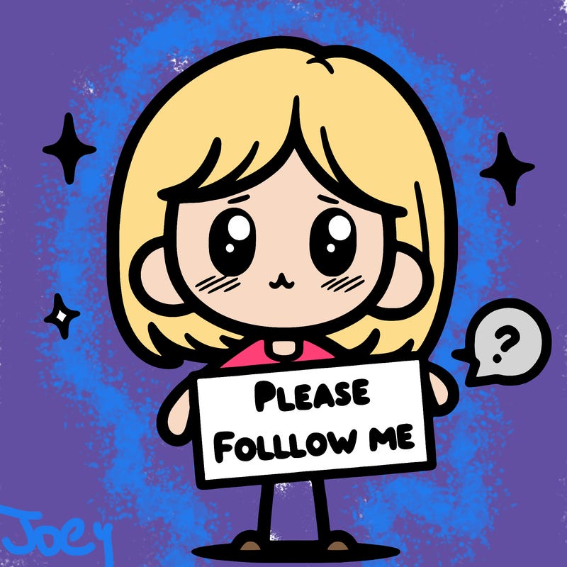 please follow me
