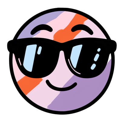 emoji with sunglasses