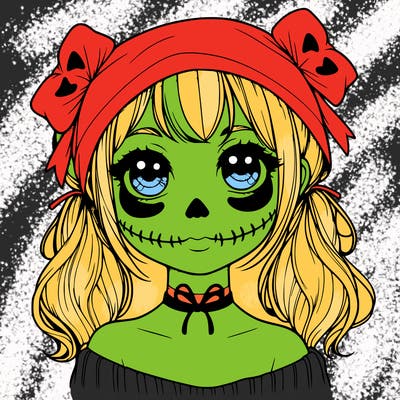 realistic girl halloween