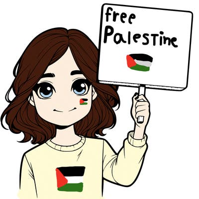 realistic girl holding up a sign