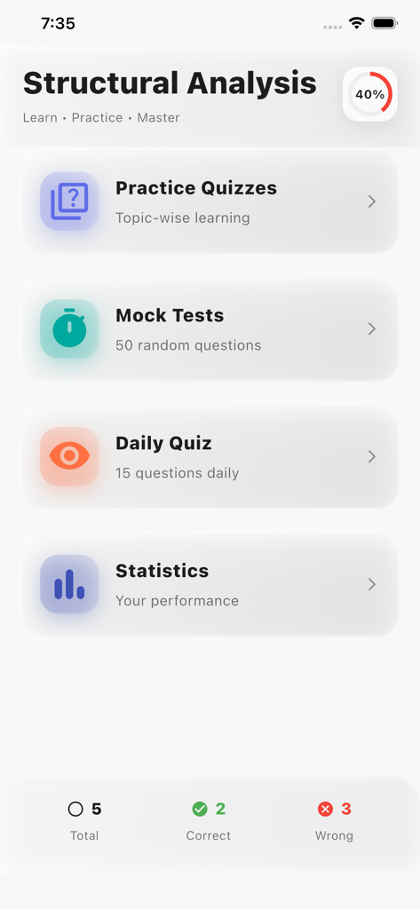 Structural Analysis Practice - Education App | MWM