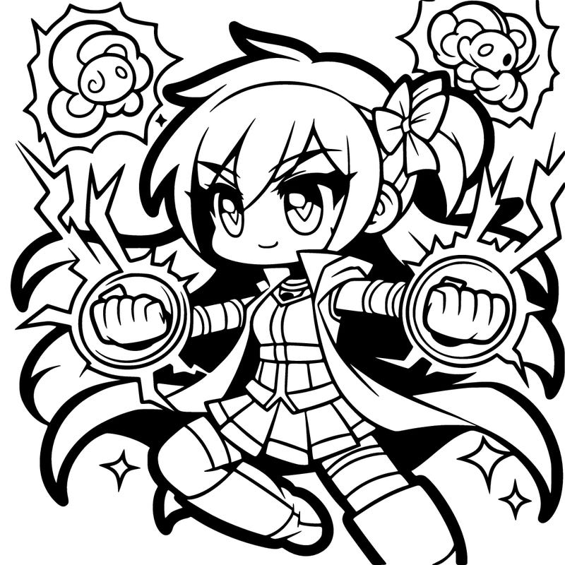 anima girl with powers