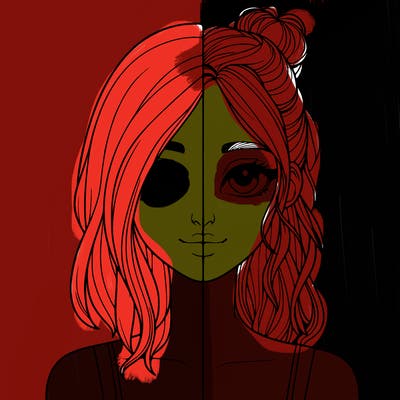 realistic girl split