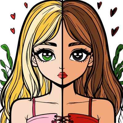 realistic girl split