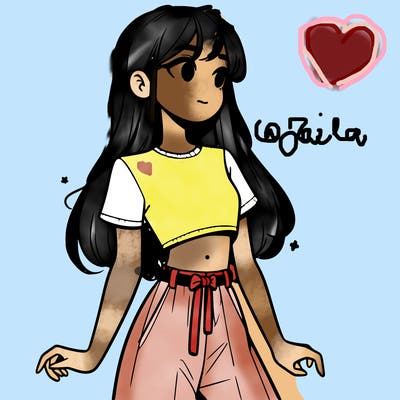 girl in a cute crop top