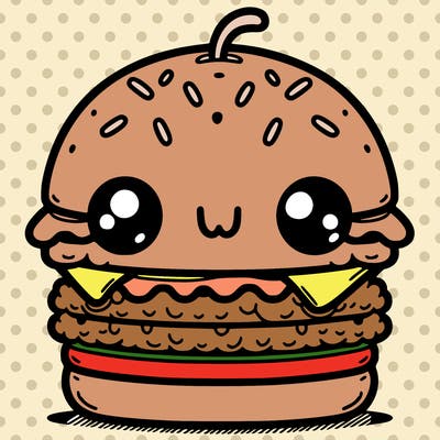 burger cute