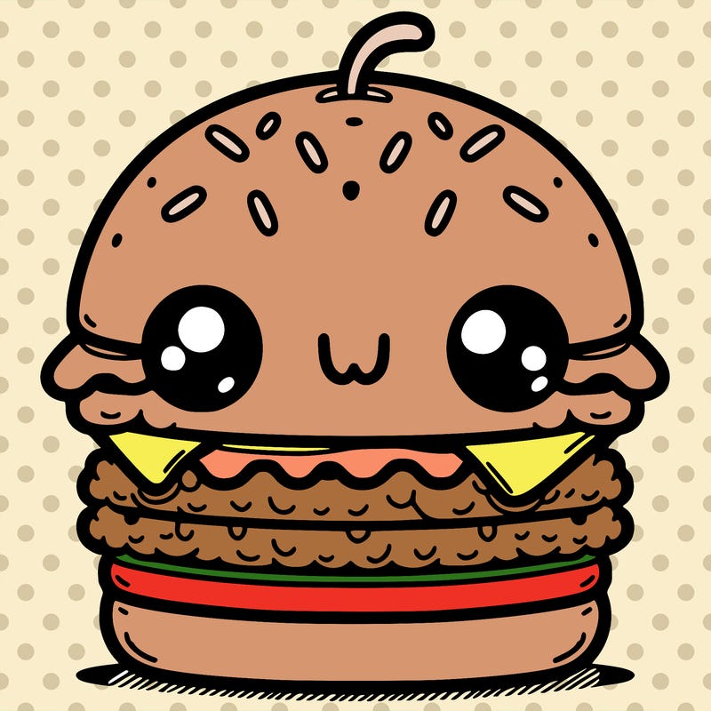 burger cute
