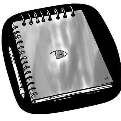 a blank sketch pad