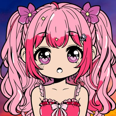 cute sweet anime girl