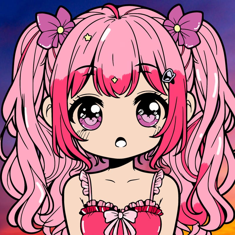 cute sweet anime girl