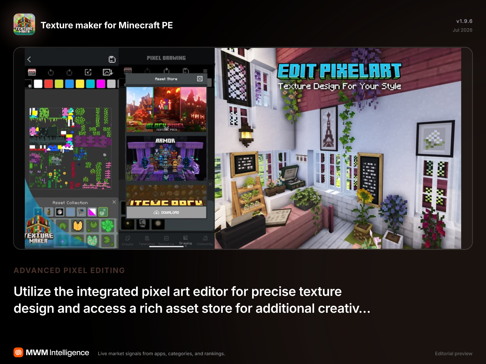 Texture maker for Minecraft PE - Productivity App | MWM