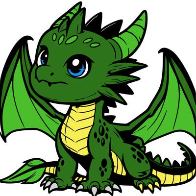 fierce baby night dragon