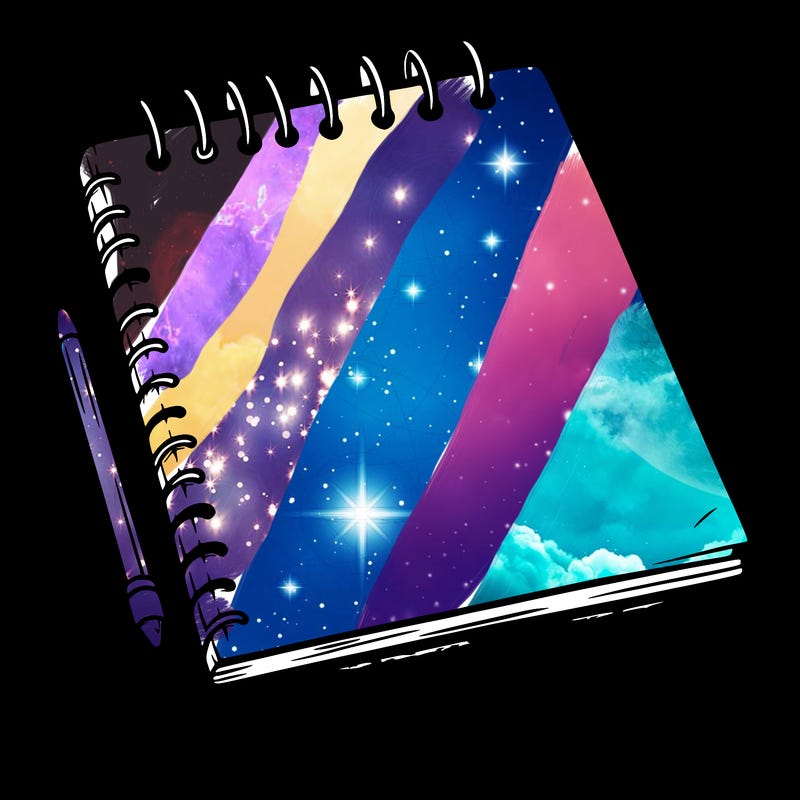 a blank sketch pad