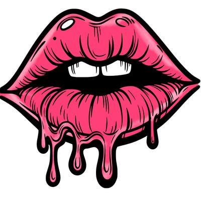 lips that look realistic and drip