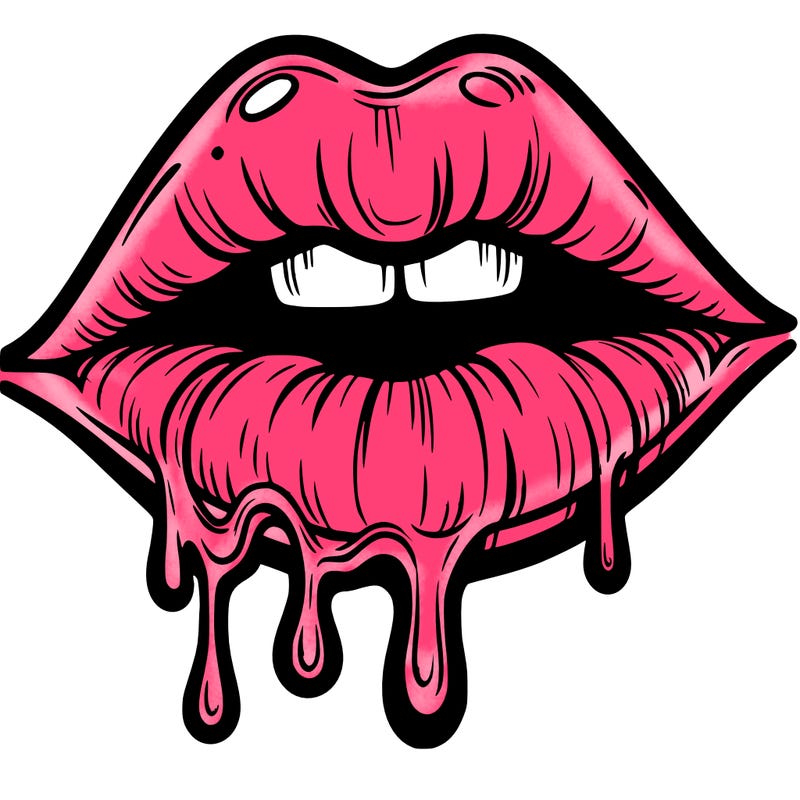 lips that look realistic and drip