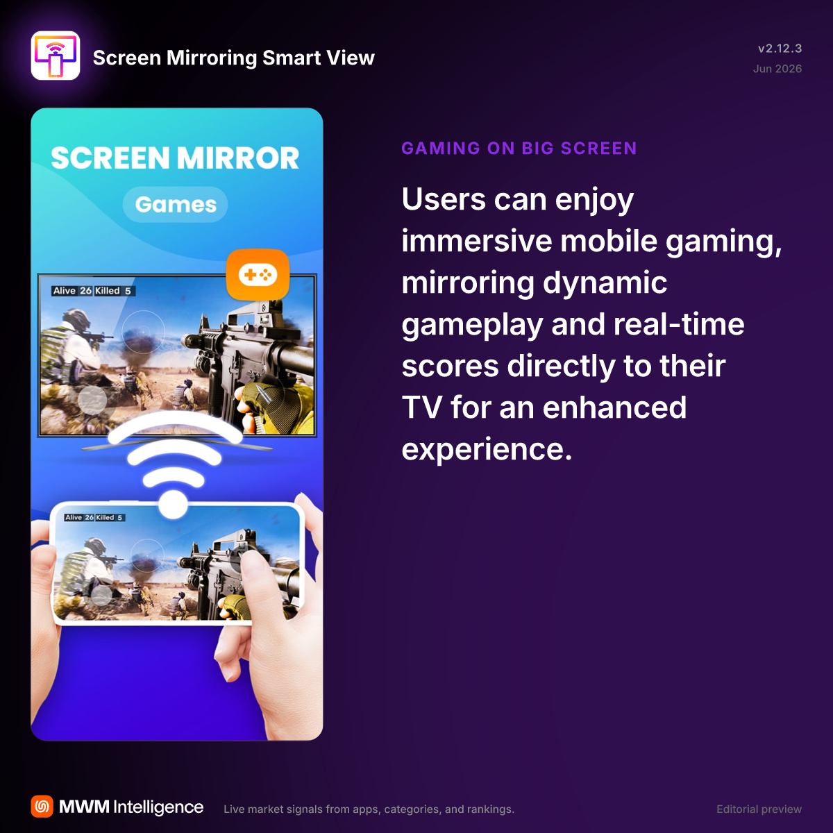 Screen Mirroring Smart View - Lifestyle App | MWM
