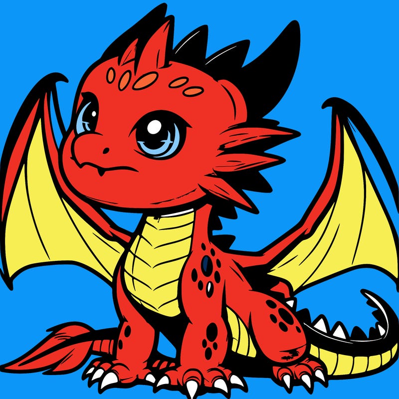 fierce baby night dragon