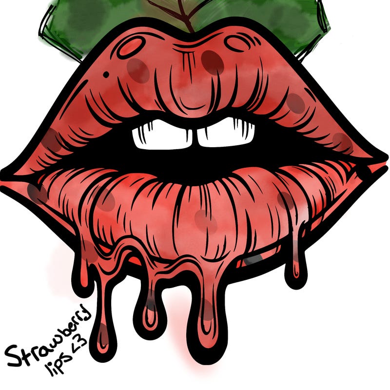 lips that look realistic and drip