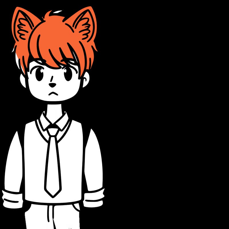 a man with wolf ears and tail