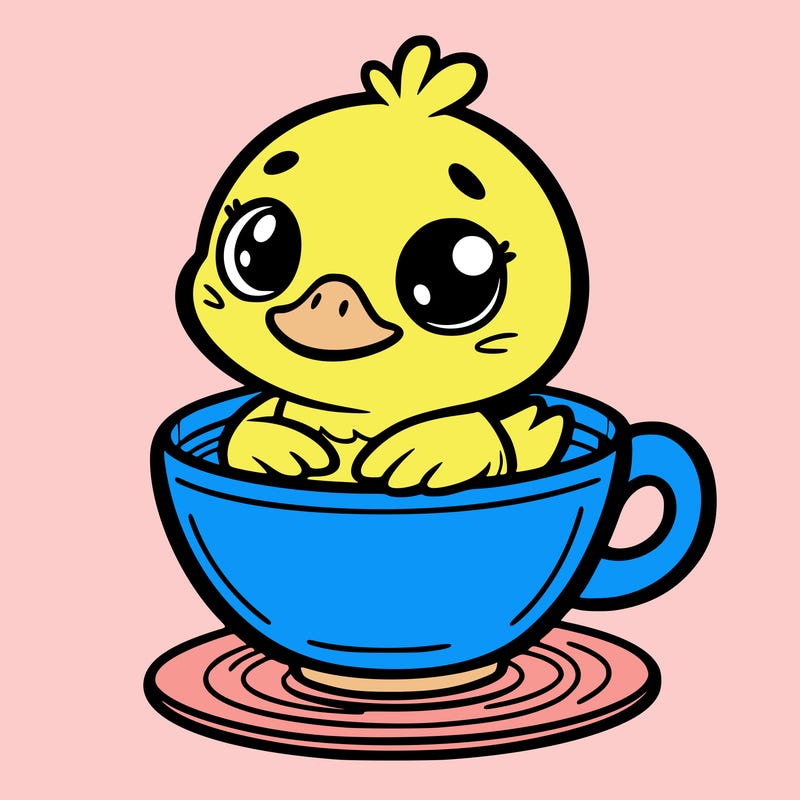 duck in a cup