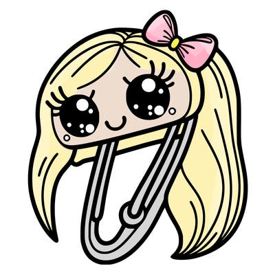 hairclip with cute eyes