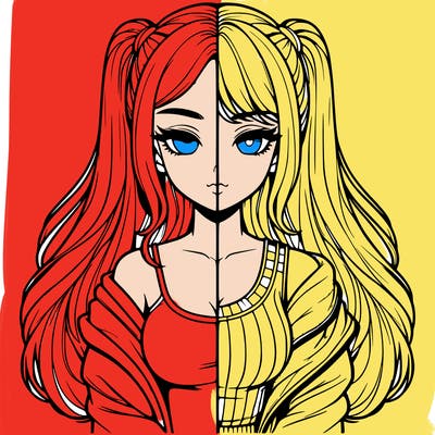 realistic girl split