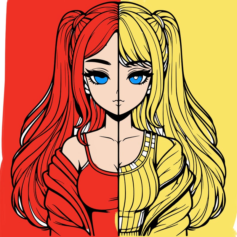 realistic girl split