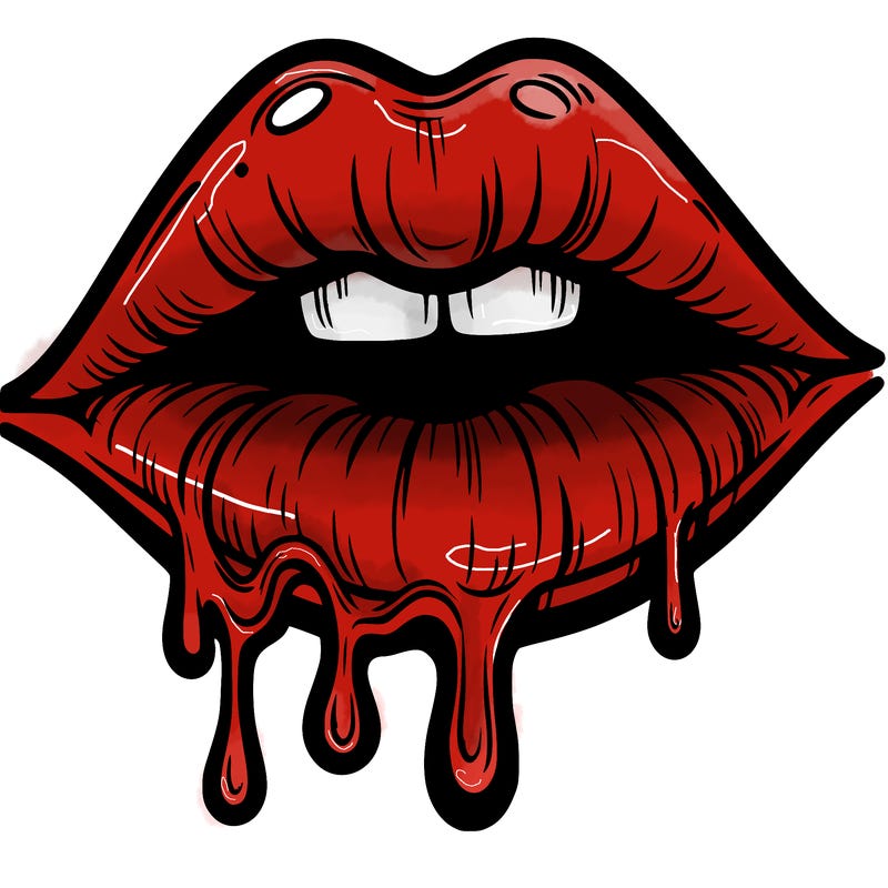 lips that look realistic and drip