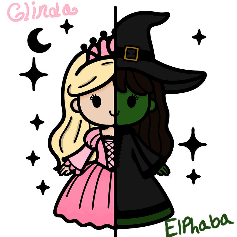 split princess and witch