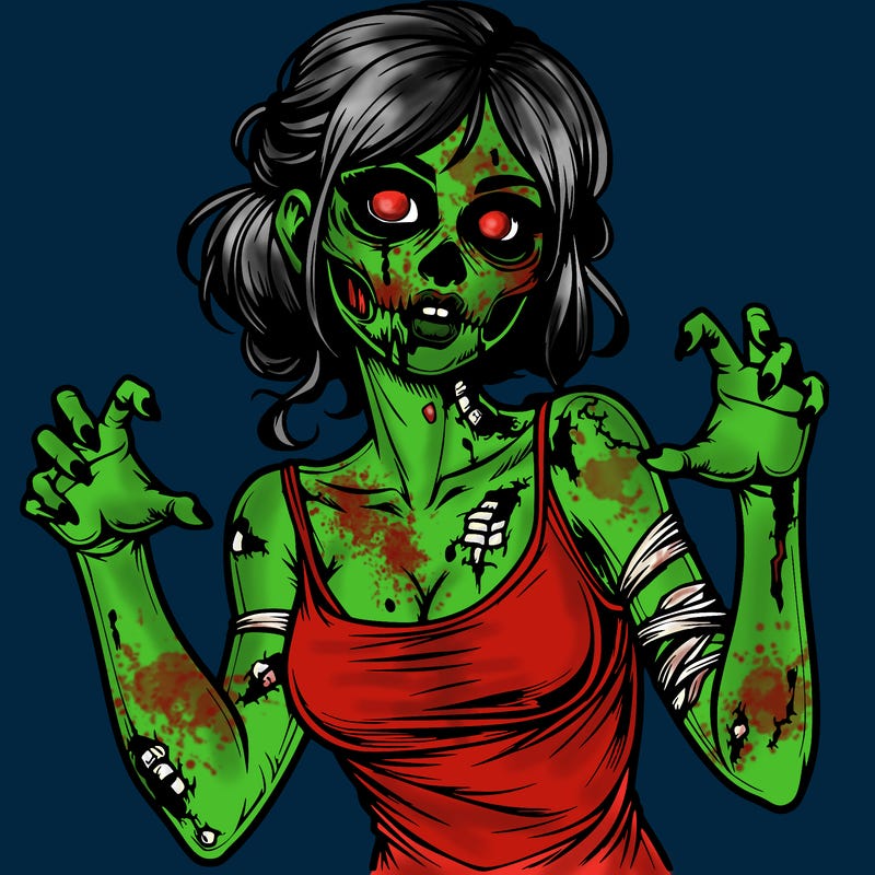 realistic zombie girl