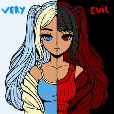 realistic girl split