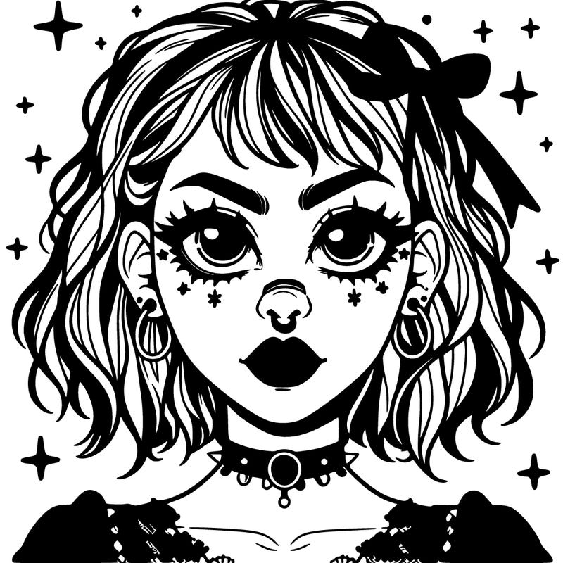 goth aesthetic girl