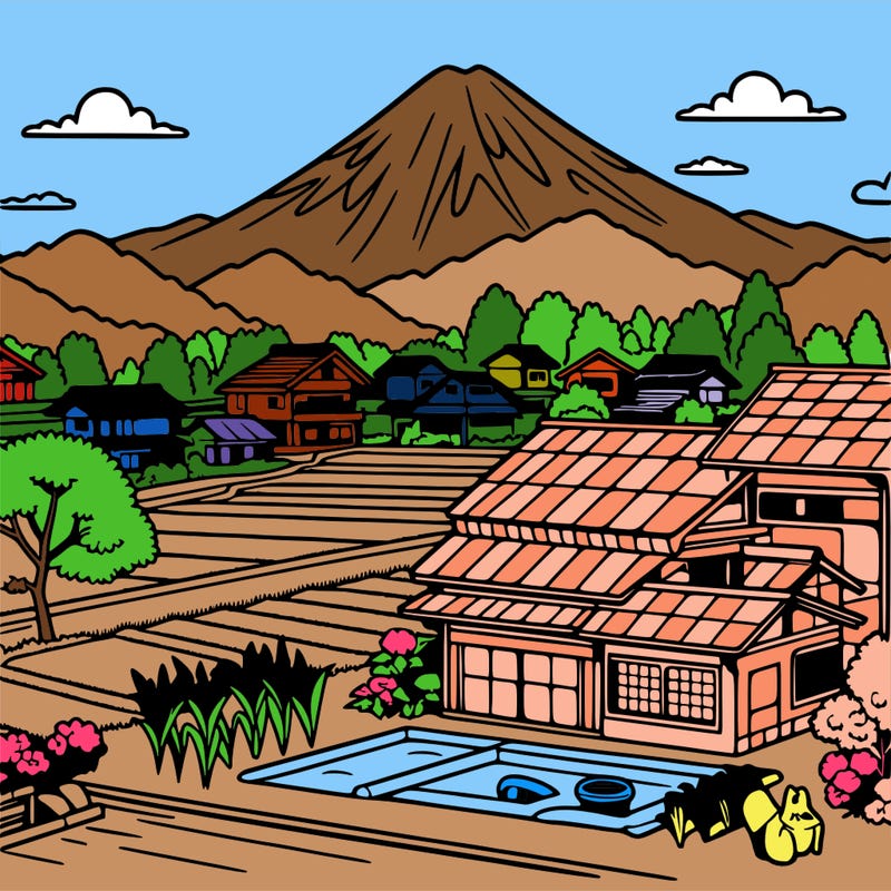 japan countryside landscape