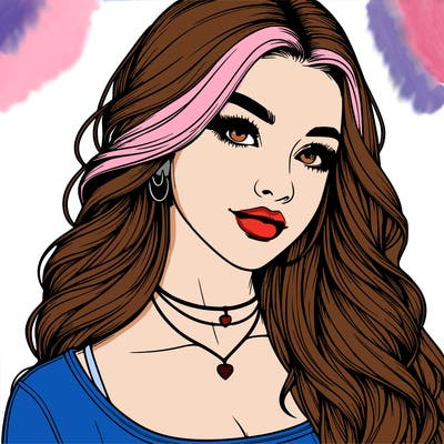 detailed realistic girl